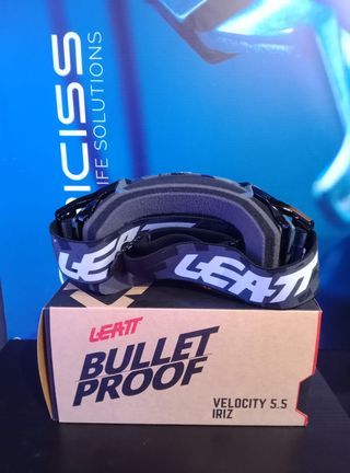 MASCHERA MTB VELOCITY 5.5 IRIZ ARGENTO SPAZZOLATO 50%