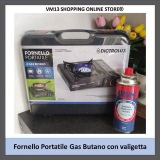 Fornello Portatile Gas Butano con Valigetta
