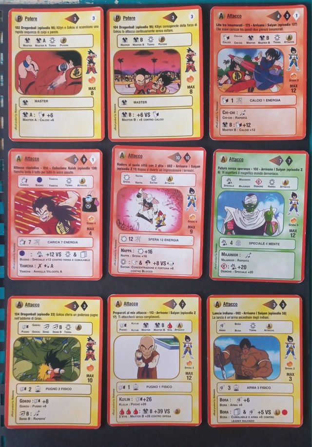 Dragonball Silver e Ted Cards
