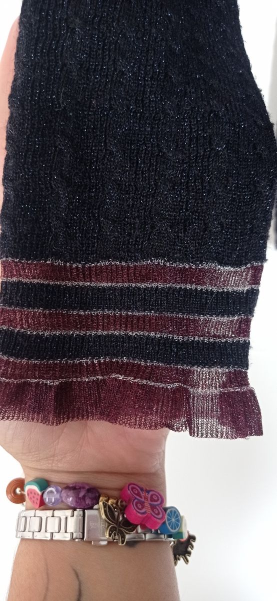 Jersey naf naf azul marino con brillos