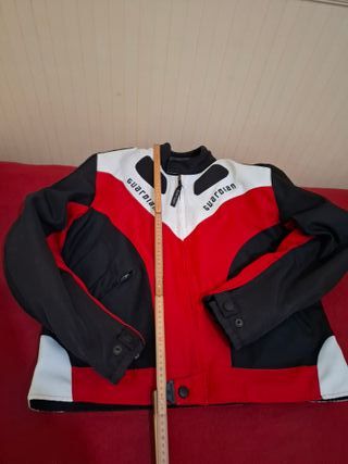 Giacca moto rossa Guardian con protezioni