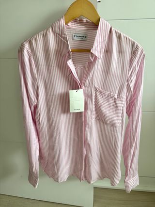 Camisa Pull&Bear rayas rosa y blanco sin estrenar