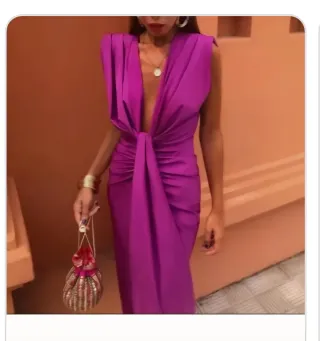 Vestido elegante morado