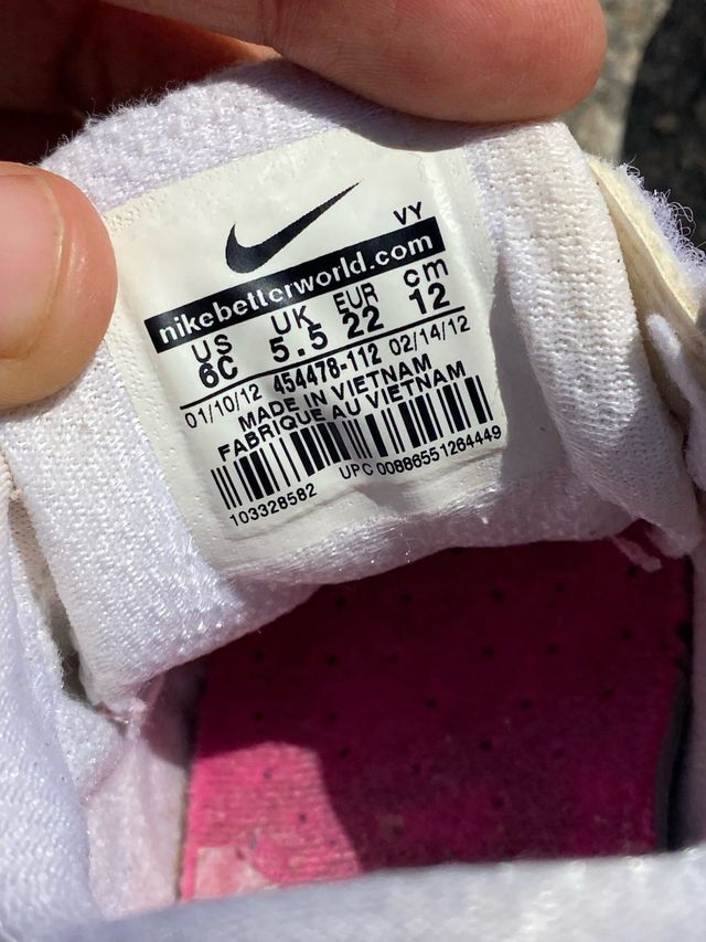 Lote 2 pares zapatillas Nike Talla 22