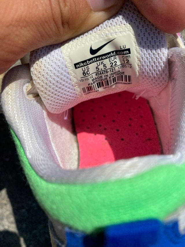 Lote 2 pares zapatillas Nike Talla 22