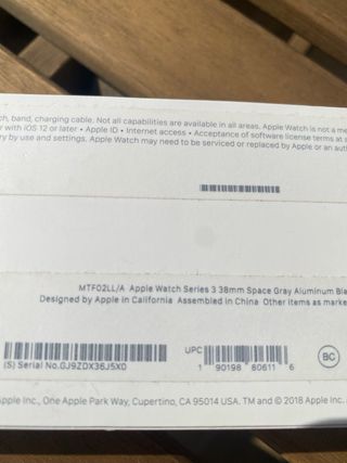 Apple Watch Series 3 Negro/Gris Espacial