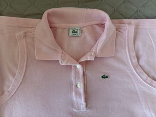 Vestido Lacoste sin mangas rosa T-44