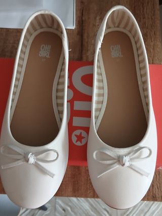 Bailarinas OH! GIRL blancas talla 37