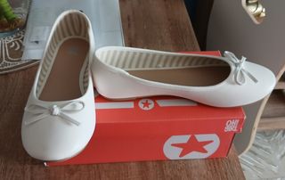 Bailarinas OH! GIRL blancas talla 37