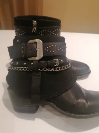 Botines cowboy mujer con tachas