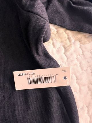Amazon Essentials Camiseta Manga Larga XXL Negra 