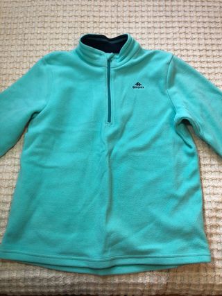 Polar Quechua Teal Media Cremallera