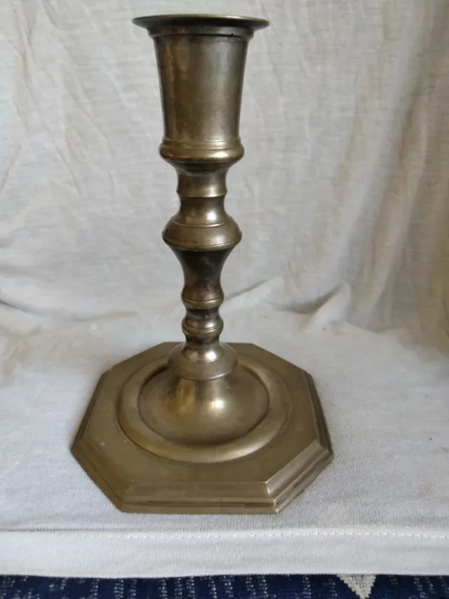 Portacandele in metallo dorato e argentato