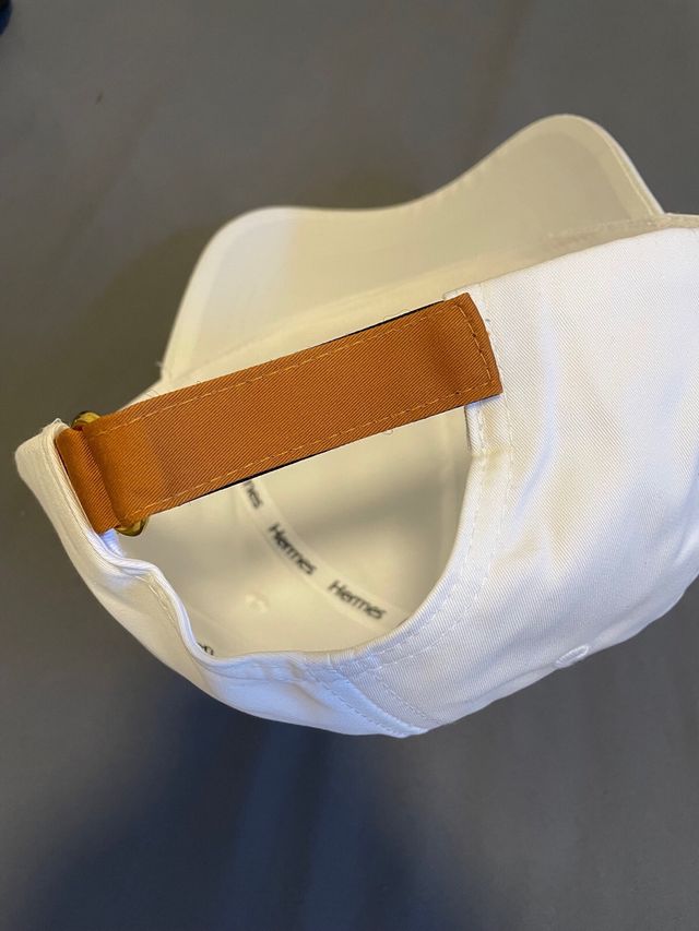 Gorra Blanca Hermes Paris
