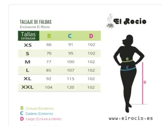 Falda flamenca morada