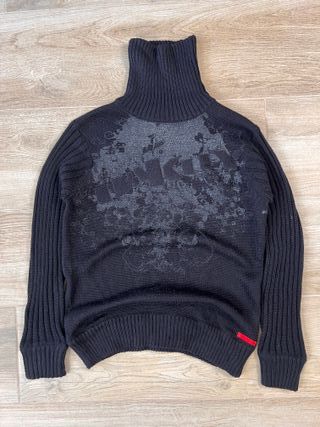 Oakley Vintage Knit Logo Turtleneck – Black