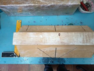 Ingletadora grande madera y escayola