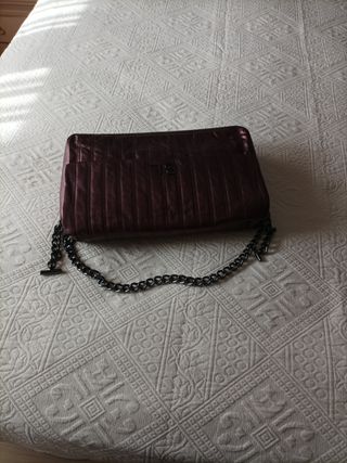 Bolso Bimba y Lola Piel Morado 30x20x7cm