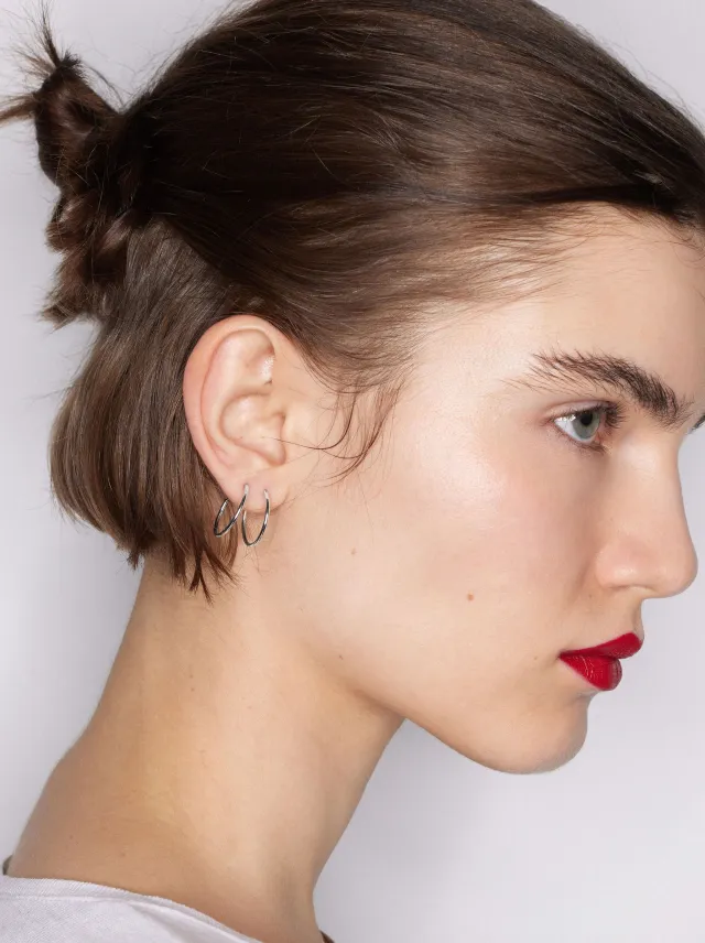 Pendientes Aros Parfois Plata de Ley 925