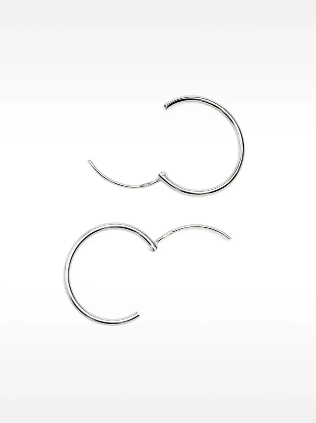 Pendientes Aros Parfois Plata de Ley 925