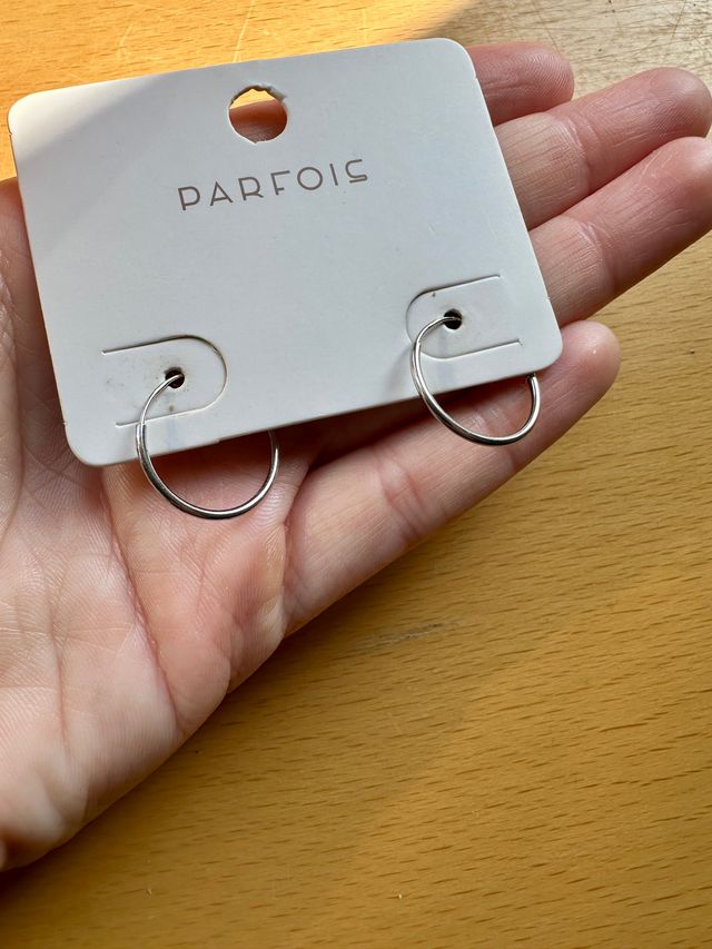 Pendientes Aros Parfois Plata de Ley 925