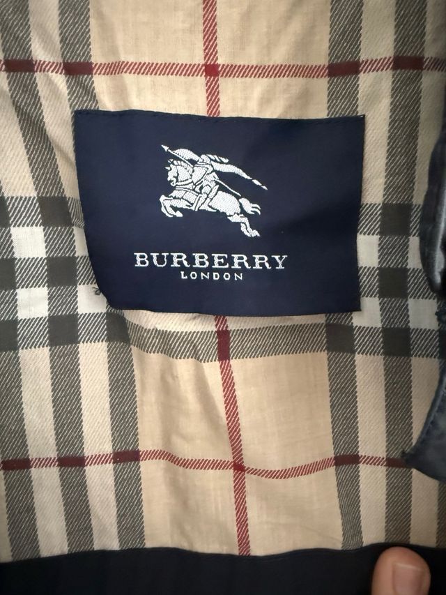 Parka Burberry Caballero Gris
