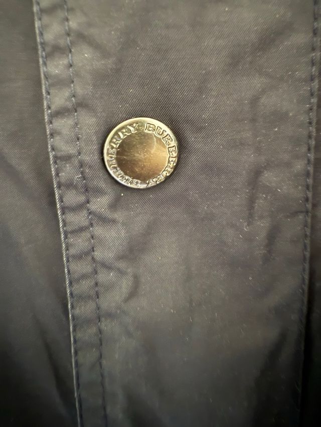 Parka Burberry Caballero Gris