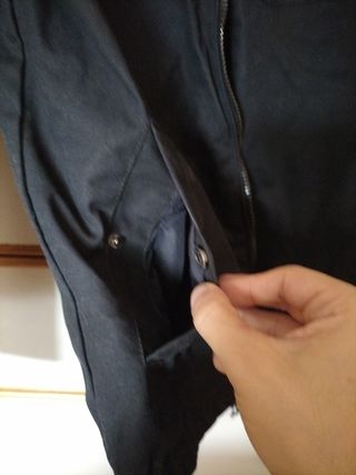 Chaqueta negra hombre forro guateado
