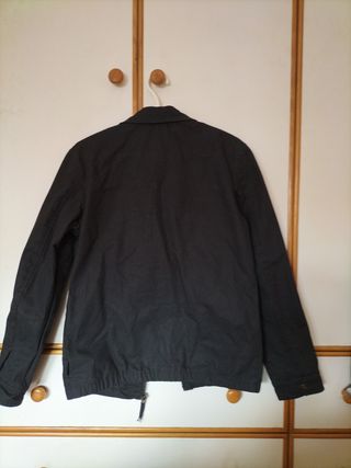 Chaqueta negra hombre forro guateado