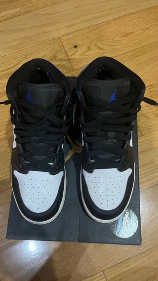 Tênis Jordan 1 Mid Racer Blue GS 39