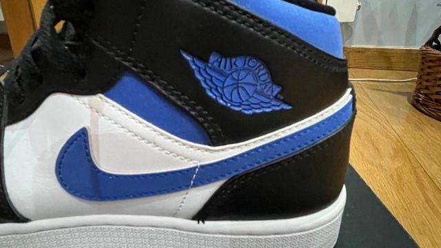 Tênis Jordan 1 Mid Racer Blue GS 39