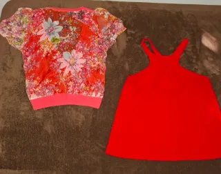 Rebeca y blusa multicolor