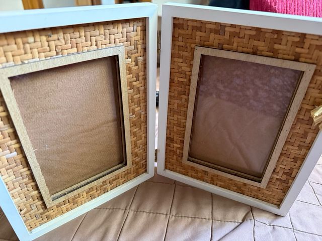 Marco de fotos doble tejido