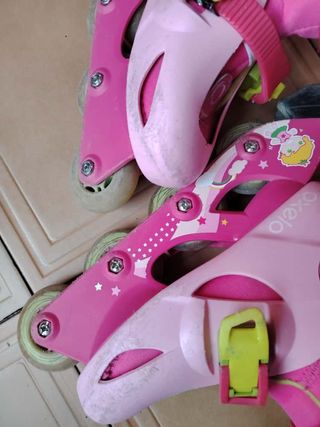 Patines en línea rosas Talla 30-32