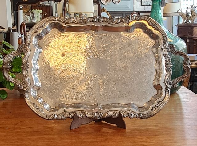 Bandeja plateada F.B.Rogers años 50