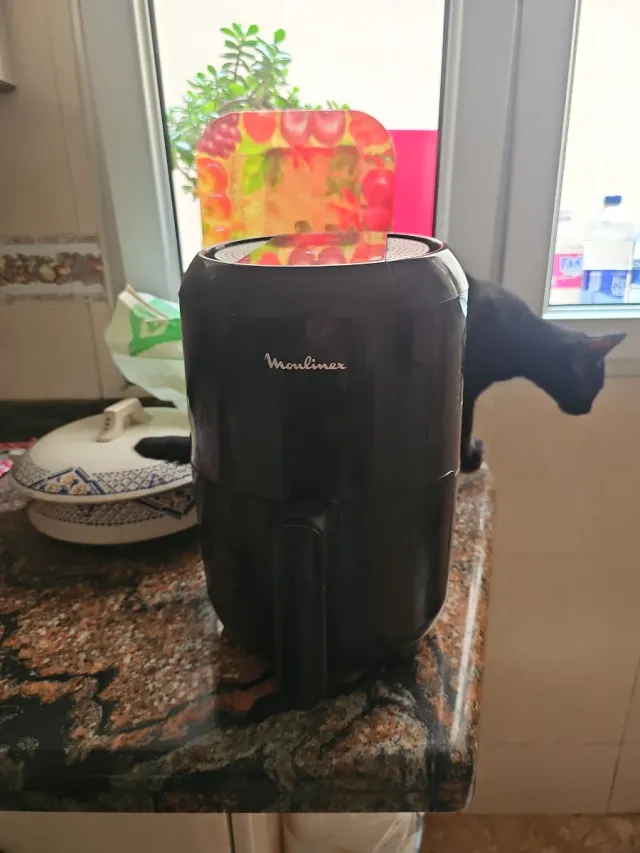 Freidora de aire Moulinex negra