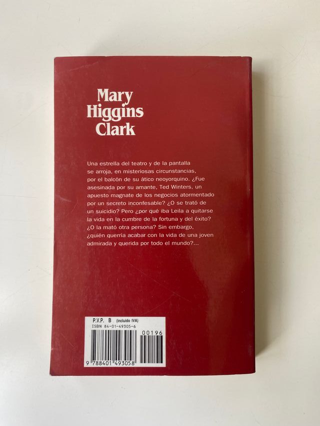 "No llores más, my Lady" de Mary Higgins Clark