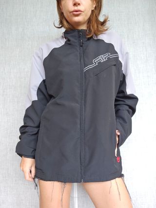 Felpa Nike uomo zip nera e grigia