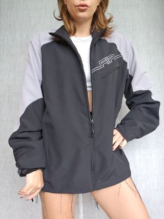 Felpa Nike uomo zip nera e grigia