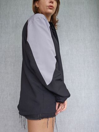 Felpa Nike uomo zip nera e grigia