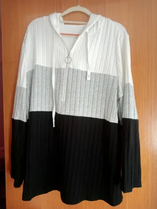 Sudadera con capucha y cremallera XXL
