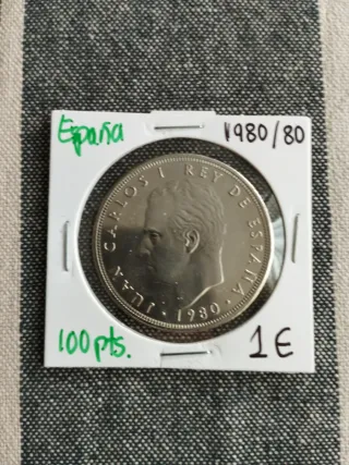 Moneda España 100 pesetas 1980 estrella 80.