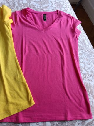 Lote 2 Camisetas Básicas Talla S las 2 por 5 euros