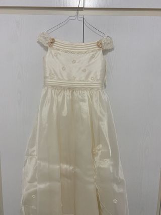 Traje de Comunión Niña Blanco/Dorado