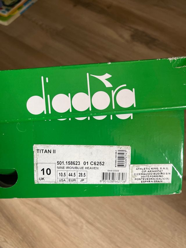 Zapatillas Diadora Azul y Gris