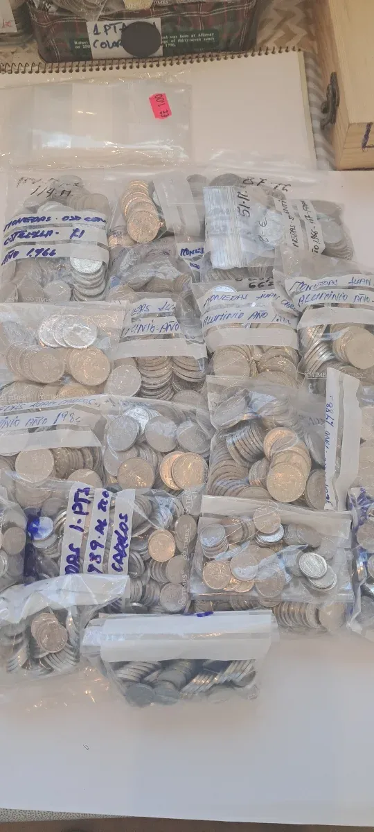 Monedas de Franco y Juan Carlos I