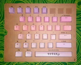 Juego de Teclas teclados gaming Sakura Michi tecla