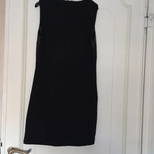 Abito nero in ecopelle