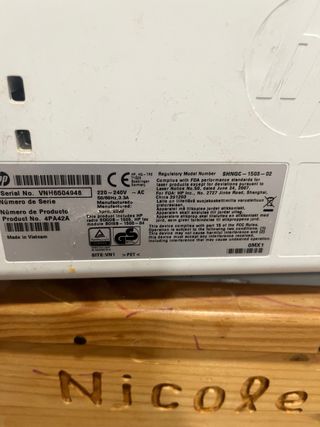 Impresora Multifunción HP Escáner
Por cable y wifi