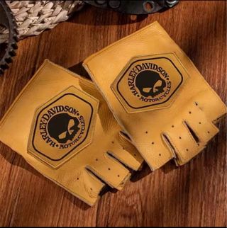 Guantes Harley Davidson Medio Dedo Retro